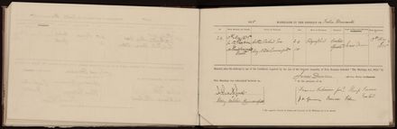 Marriage register 1870 - 1880