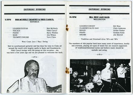 Manawatū Jazz Festival Program, 1992