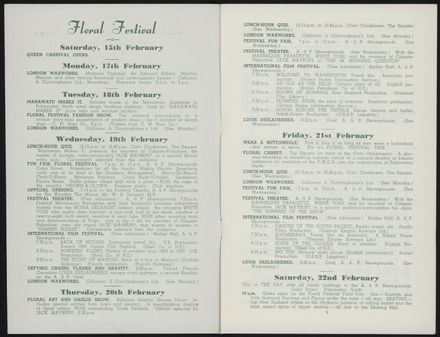 1958 Floral Festival Programme 2