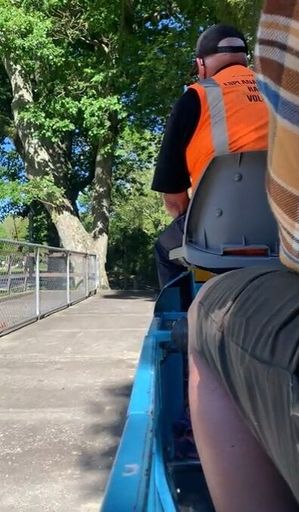 Miniature Railway trip between stations