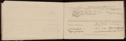 Marriage register 1870 - 1880