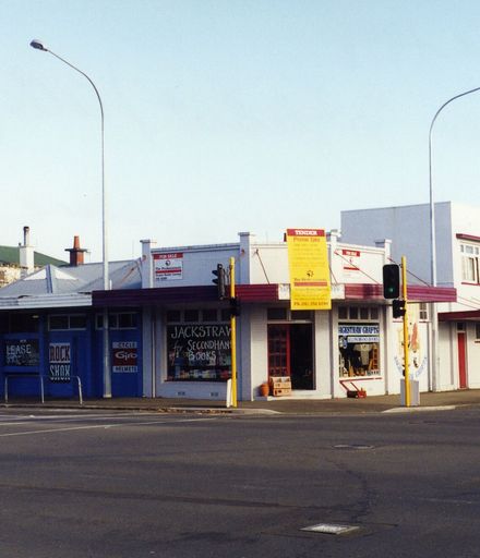 Commercial buildings, corner of Fitzherbert Avenue and College Street