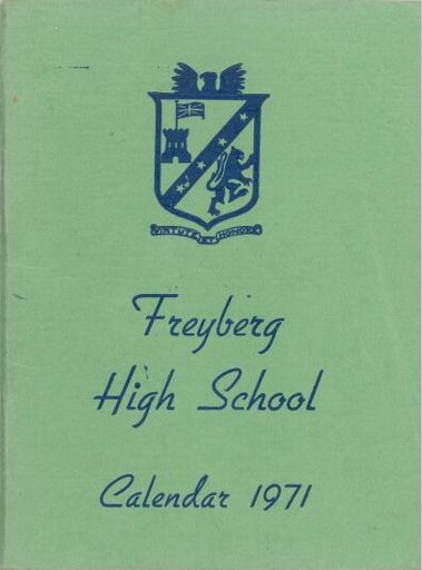 Freyberg High School Calendar, 1971