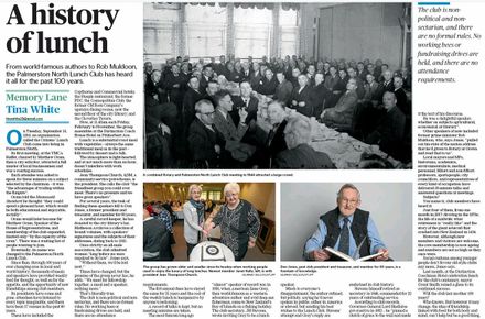Memory Lane - "A history of lunch"