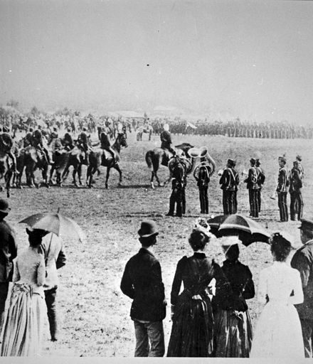 Parade of Volunteer Forces in Waldegrave's paddock