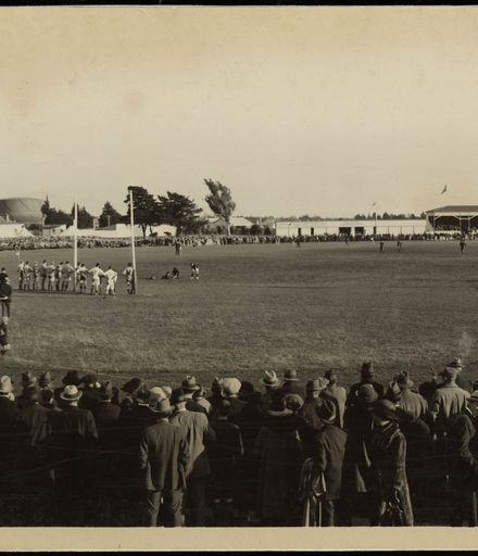 Rugby game, Palmerston North Showgrounds