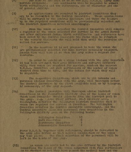 Women's War Service Auxiliary Memorandum No. 39 Page 2
