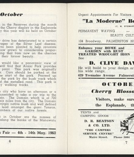 Palmerston North Diary: October 1959 - 5
