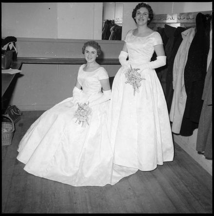 "Debutante Sisters at Hunt Club Ball"