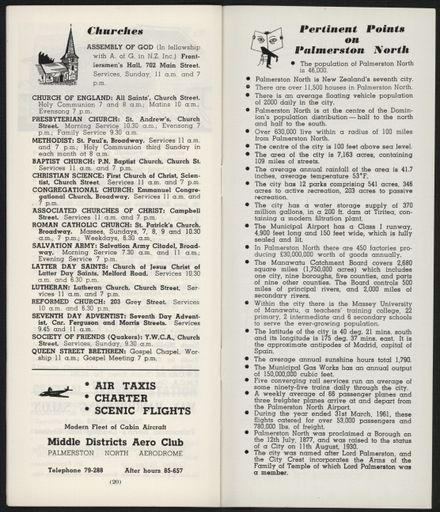Visitors Guide Palmerston North: July-September 1966 - 13