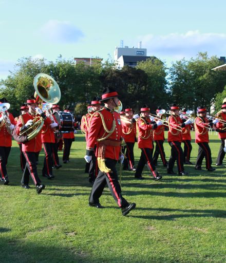 NZ Army Brass Band, Beating of the Retreat, 2016