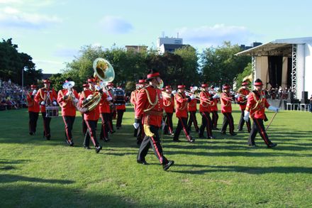 NZ Army Brass Band, Beating of the Retreat, 2016