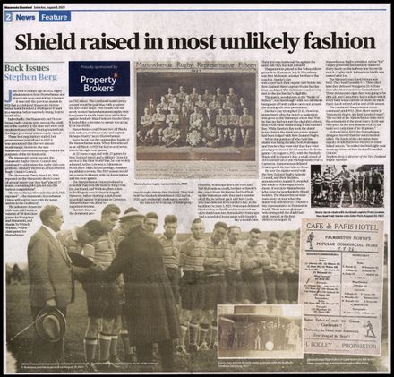 Back Issues:  Shield raised in most unlikely fashion