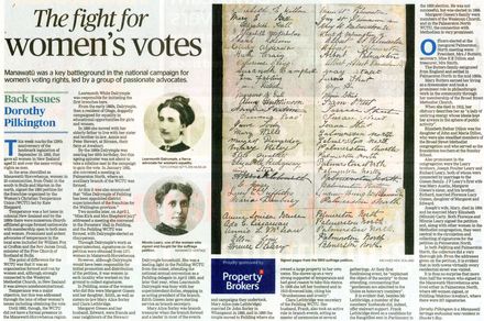 Back Issues: The fight for women's votes