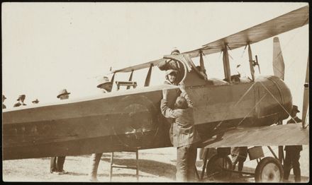 Aeroplane with passenger and others, ready for take off