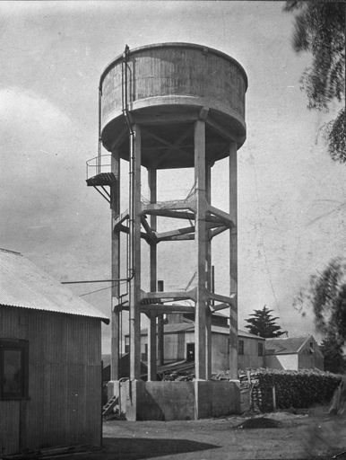 Water tower at the Palmerston North Abattoir, Maxwell's Line