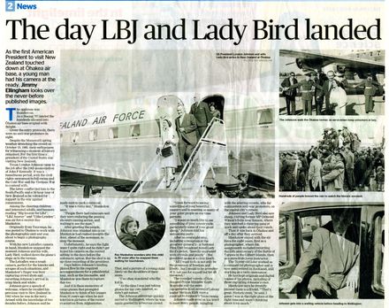 The day LBJ and lady Bird landed - Resource cover image