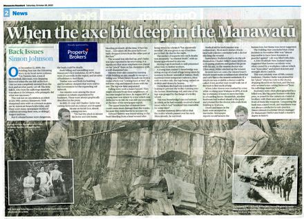 Back Issues: When the axe bit deep in the Manawatū
