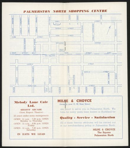 Visitors Guide Palmerston North and Feilding: August 1961 - 7