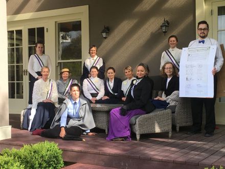 PNGHS honours 125 years of suffrage at Hewitts Homestead (c1888)