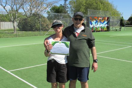Awapuni Tennis Club - Valerie Brown made a life member
