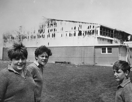 Fire at Queen Elizabeth College gymnasium, Rangitikei Street
