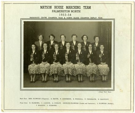 Matson House Marching Team, 1953-1954
