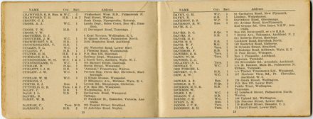 Wellington Infantry Regiment 1914-1918 booklet - 11