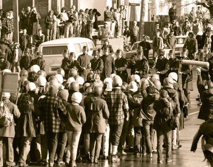 Police Lines in Cuba Street