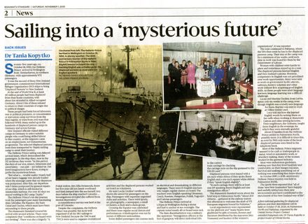 Back Issues:  Sailing into a 'mysterious future'