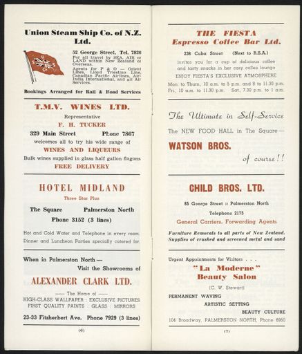 Visitors Guide Palmerston North and Feilding: December 1960 - 5