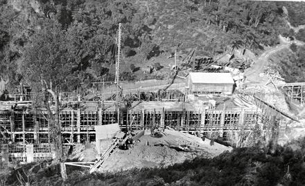 Construction of the Mangahao Electric Power House