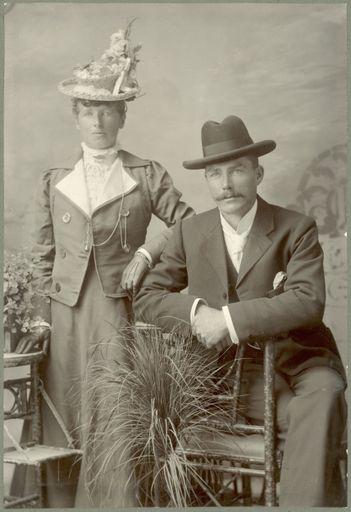 Arthur (?) Johnson and woman