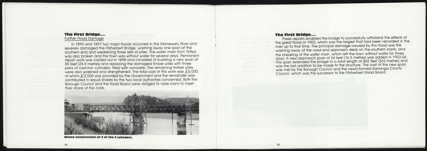 The Fitzherbert Bridges 1877-1987 - 9