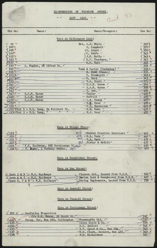 Street Renumbering Guide: Page 292