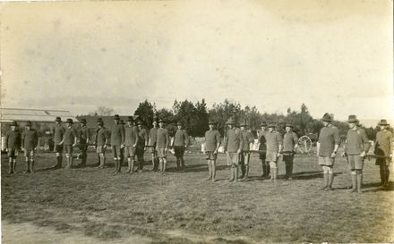 Recruits training as Stretcher Bearers