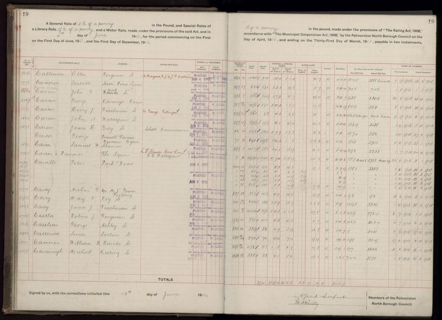 Rate book, 1912-1913 - 2021Pa_PNC2-23-2-V20_034001-0022