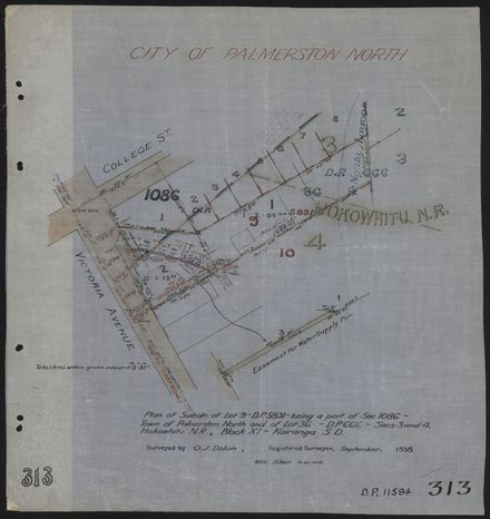 Survey Plans (subdivisions) 1902 - 1939