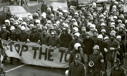 Anti-Apartheid and anti-Tour protest
