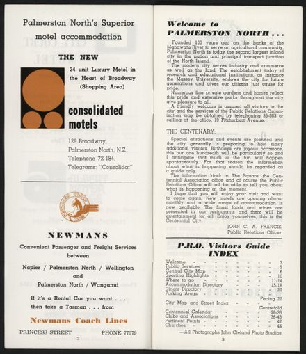 PRO Visitors Guide: Circa 1970's - 3