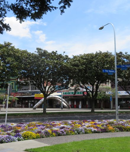 Corner of Coleman Mall and The Square