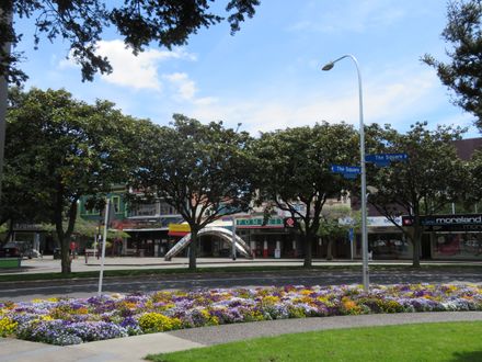 Corner of Coleman Mall and The Square