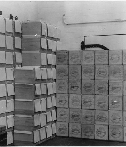 Butter boxes at Rongotea Co-operative Dairy Company Ltd