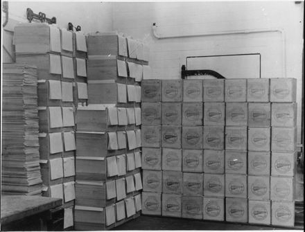 Butter boxes at Rongotea Co-operative Dairy Company Ltd