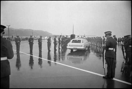 The Hearse Passes Through a Guard of Honour