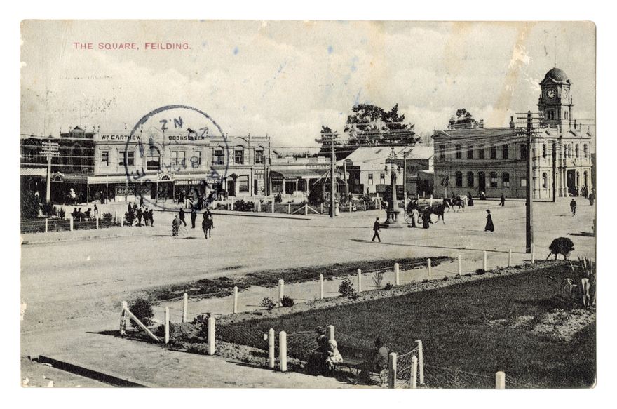 Postcard - The Square, Feilding