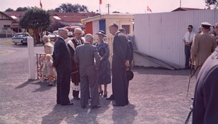 The Queen Mother presents the Squadron Standard to the RNZAF No. 75 Squadron