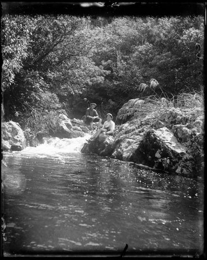 Two boys next to a stream - Resource cover image