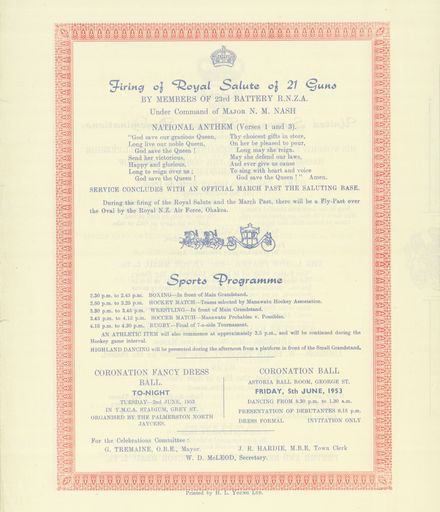 Page 4: Programme of events to celebrate the Coronation of Queen Elizabeth II