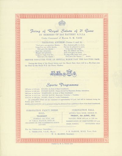 Page 4: Programme of events to celebrate the Coronation of Queen Elizabeth II